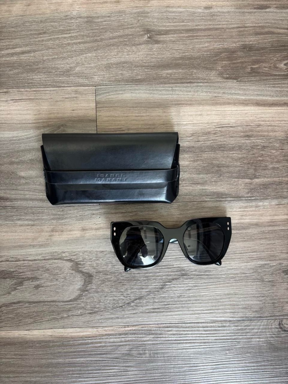 Isabel Marant Black Oversized Cat-Eye Sunglasses